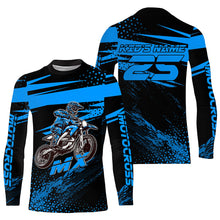 Load image into Gallery viewer, Blue Motocross Racing Jersey Upf30+ Dirt Bike Shirt Motorcycle Off-Road MX Jersey XM290