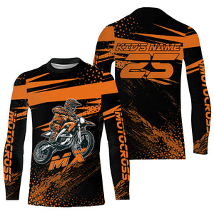 Orange Motocross Racing Jersey Upf30+ Dirt Bike Shirt Motorcycle Off-Road MX Jersey XM290