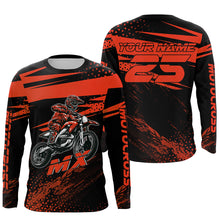 Load image into Gallery viewer, Red Motocross Racing Jersey Upf30+ Dirt Bike Shirt Motorcycle Off-Road MX Jersey XM290