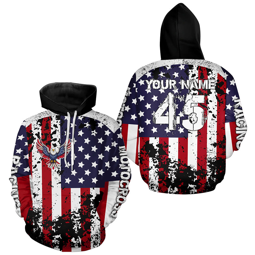 American Flag Motocross Hoodie Jersey for Men Women Dirt Bike Racing Hoodie MH35
