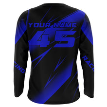 Load image into Gallery viewer, Motocross Racing Jersey Blue Upf30+ Dirt Bike Shirt Motorcycle Off-Road Jersey XM293