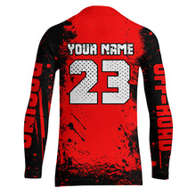 Load image into Gallery viewer, Red Motocross Jersey Custom Dirt Bike Shirt Upf30+ Kid Men Women Off-road Racing Shirt XM309