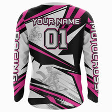 Load image into Gallery viewer, Pink Dirt Bike Racing Jersey Upf30+ Motocross Shirt Men Kid Women Off-Road Jersey XM279