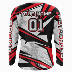 Red Dirt Bike Racing Jersey Upf30+ Motocross Shirt Men Kid Women Off-Road Jersey XM279