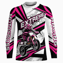 Load image into Gallery viewer, Pink Dirt Bike Racing Jersey Upf30+ Motocross Shirt Men Kid Women Off-Road Jersey XM279