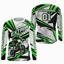Load image into Gallery viewer, Green Dirt Bike Racing Jersey Upf30+ Motocross Shirt Men Kid Women Off-Road Jersey XM279