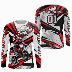 Red Dirt Bike Racing Jersey Upf30+ Motocross Shirt Men Kid Women Off-Road Jersey XM279