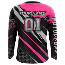 Load image into Gallery viewer, Dirt Bike MX Racing Jersey Pink Upf30+ Motocross Shirt Women Kid Off-Road Shirt XM280