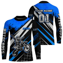Load image into Gallery viewer, Dirt Bike MX Racing Jersey Blue Upf30+ Motocross Shirt Women Kid Off-Road Shirt XM280