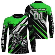 Load image into Gallery viewer, Dirt Bike MX Racing Jersey Green Upf30+ Motocross Shirt Women Kid Off-Road Shirt XM280