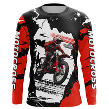 Load image into Gallery viewer, Dirt Bike Racing Jersey Red Upf30+ Motocross Shirt Men Kid Women Off-Road Jersey XM281