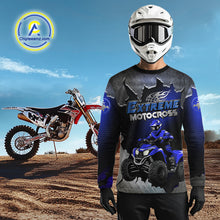 Load image into Gallery viewer, Custom ATV Racing Jersey Blue ATV Riding Shirt Quad ATV Jersey for Men Kid Women MX113