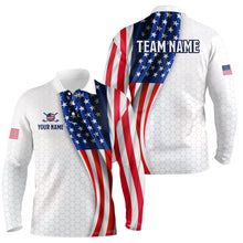Load image into Gallery viewer, American Flag Golf Polo Shirt Custom Men Women Golf Shirts US Flag Golf Polo Shirt MMG36