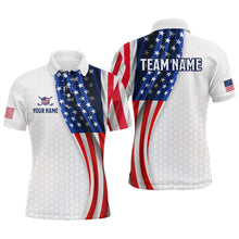 Load image into Gallery viewer, American Flag Golf Polo Shirt Custom Men Women Golf Shirts US Flag Golf Polo Shirt MMG36