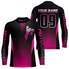 Load image into Gallery viewer, Pink Motocross Racing Jersey Custom Dirt Bike Jersey Kid Women Men Off Road Jersey XM369