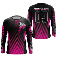 Load image into Gallery viewer, Pink Motocross Racing Jersey Custom Dirt Bike Jersey Kid Women Men Off Road Jersey XM369