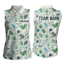 Load image into Gallery viewer, Palm Leaves Golf Polo Shirt Custom Golf Shirts for Men and Women Team Golf Apparel MMG55