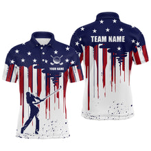 Load image into Gallery viewer, Customize Patriotic Golf Polo Shirt with Team American Golf Shirts for Women Men MMG04