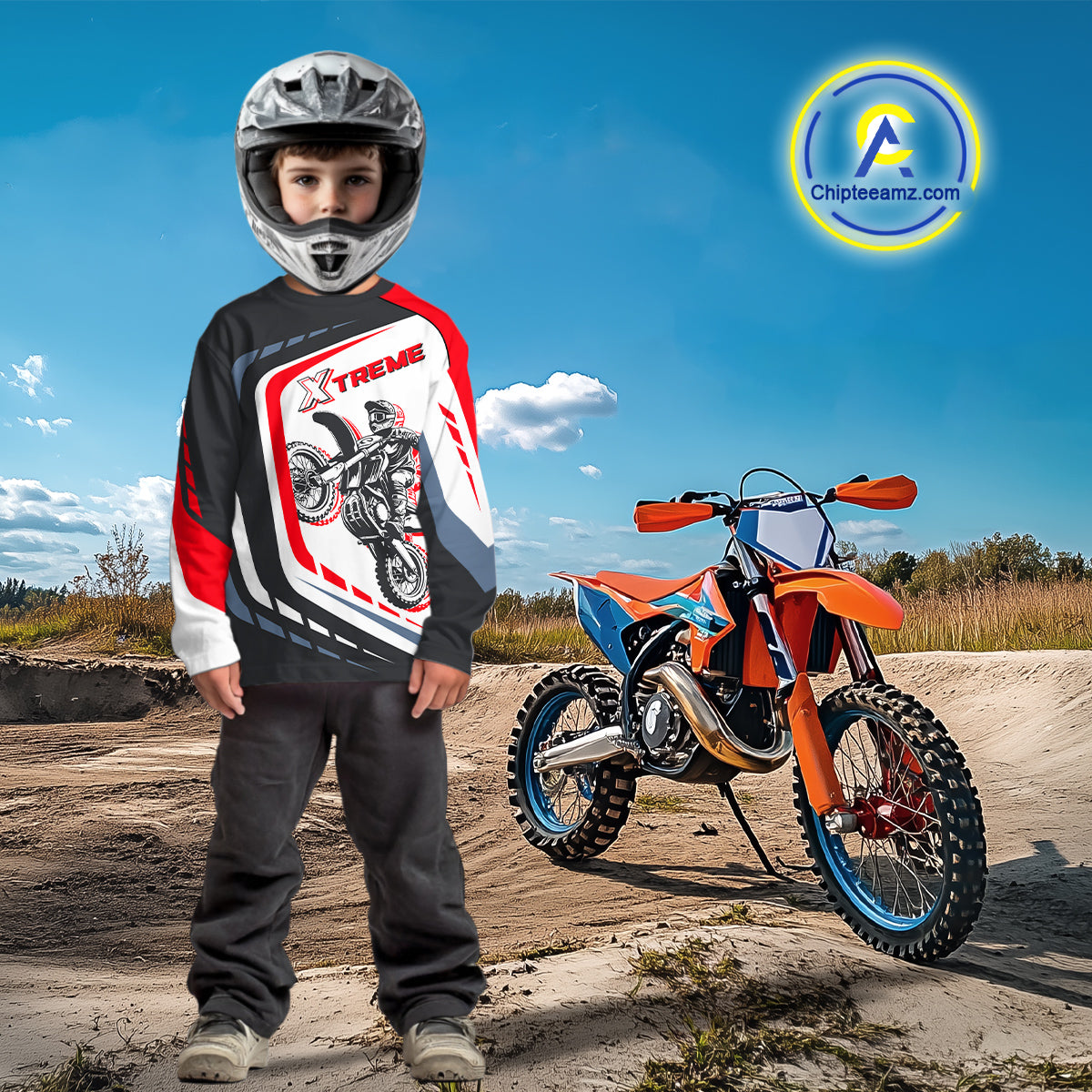 Black&Red Motocross Racing Jersey Custom Dirt Bike Jersey Men Kid Women Upf30+ XM370