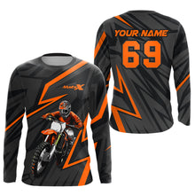 Load image into Gallery viewer, Custom Motocross Racing Jersey Orange Dirt Bike Shirt Kid Men Women Off-road Shirt XM305