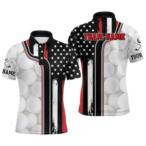 Custom Patriotic Golf Polo Shirt for Men Women Team US Golf Shirts for Golfer MMG21