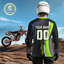 Load image into Gallery viewer, Green Motocross Jersey Custom Dirt Bike Jersey for Men Kid Women Off Road Shirts XM357
