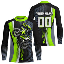 Load image into Gallery viewer, Green Motocross Jersey Custom Dirt Bike Jersey for Men Kid Women Off Road Shirts XM357