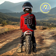 Load image into Gallery viewer, Red Motocross Racing Jersey Custom Dirt Bike Jersey Men Kid Women Off Road Jersey XM359