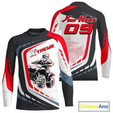 Load image into Gallery viewer, Red ATV Riding Jersey Custom Quad Bike Jersey for Men Kid Women ATV Racing Shirt MX106