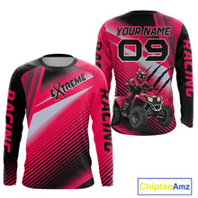 Load image into Gallery viewer, Pink ATV Riding Jersey Custom ATV Quad Bike Shirt for Men Kid Women ATV Shirt MX107