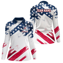 Load image into Gallery viewer, Custom Patriotic Golf Polo Shirt US Flag Golf Shirts for Men Women Team MMG30