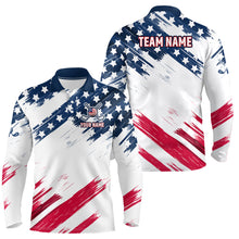 Load image into Gallery viewer, Custom Patriotic Golf Polo Shirt US Flag Golf Shirts for Men Women Team MMG30