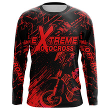 Load image into Gallery viewer, Motocross Racing Jersey Red Upf30+ Men Women Kid Dirt Bike Shirt Motorcycle Jersey XM200