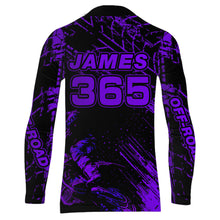 Load image into Gallery viewer, Motocross Racing Jersey Purple Upf30+ Men Women Kid Dirt Bike Shirt Motorcycle Jersey XM200