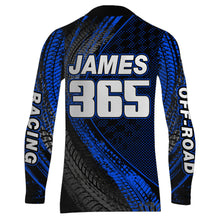 Load image into Gallery viewer, Dirt Bike Jersey Men Kid Women Upf30+ Blue Motocross Shirt Racing Off-Road Shirt XM203