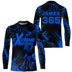 Motocross Racing Jersey Blue Upf30+ Men Women Kid Dirt Bike Shirt Motorcycle Jersey XM200