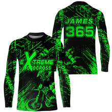 Load image into Gallery viewer, Motocross Racing Jersey Green Upf30+ Men Women Kid Dirt Bike Shirt Motorcycle Jersey XM200