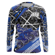 Load image into Gallery viewer, Blue ATV Motocross Racing Jersey Upf30+ ATV Quad Bike Shirt Kid Men ATV Quad Jersey MX28
