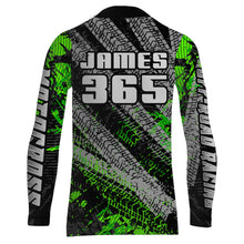 Load image into Gallery viewer, Kid Men Motocross Jersey Upf30+ Off-road Racing Jersey Dirt Bike Green Motorcycle Shirt XM242