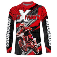 Load image into Gallery viewer, Motocross Racing Jersey Upf30+ Custom Dirt Bike Shirt Men Women Kid Red Off-Road XM120