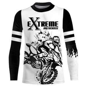 Motocross Racing Jersey Upf30+ Youth Dirt Bike Shirt Motorcycle Off-Road Men Kid Women XM175