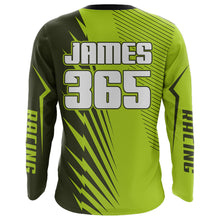 Load image into Gallery viewer, Green Motocross Racing Jersey Upf30+ Dirt Bike Shirt Motorcycle Men Kid Women XM176
