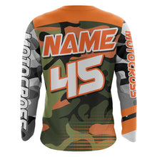 Load image into Gallery viewer, Camo Motocross Racing Jersey UPF30+ Youth Dirt Bike Shirt Kid Women Men Off-road Jersey XM132