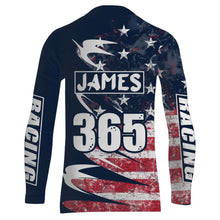 Load image into Gallery viewer, Motocross Jersey UPF30+ American Flag Dirt Bike Racing Adult&amp;Kid Off-Road Motorcycle Shirt| XM67