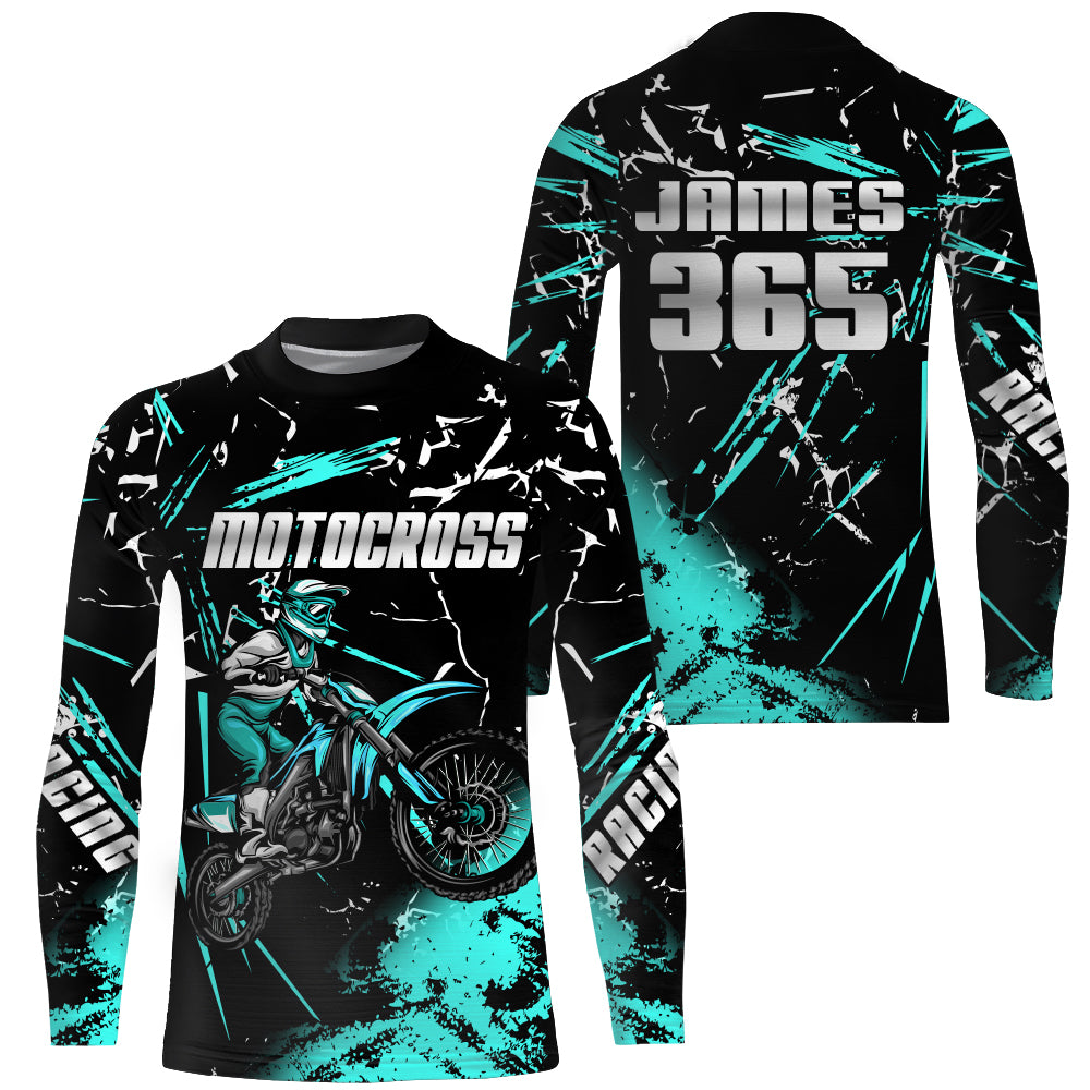 Motocross MX Racing Jersey UPF30+ Youth Dirt Bike Jersey Men Kid Motorcycle Riding Shirt XM216