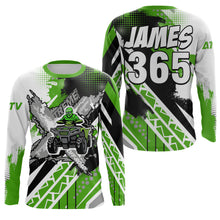 Load image into Gallery viewer, ATV Racing Jersey ATV Motocross Shirt Green Upf30+ ATV Quad Bike Shirt Men Women Kid MX24