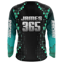 Load image into Gallery viewer, Motocross Shirt Men Kid Youth UPF30+ Custom Dirt Bike Jersey MX Off-Road Blue Black XM189