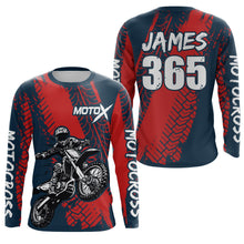 Load image into Gallery viewer, Motocross Racing Jersey UPF30+ Youth Adult&amp;Kid Dirt Bike Motox Off-Road Red MX Racing Shirt XM86