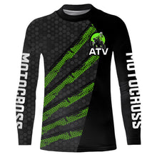 Load image into Gallery viewer, Custom ATV Riding Jersey Youth Upf30+ Quad Bike Shirt Men Kid ATV Racing Jersey Green MX48