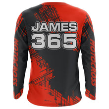 Load image into Gallery viewer, Red Motocross Racing Jersey Men Kid UPF30+ Dirt Bike Off-Road Shirt MX Racing Jersey XM192